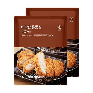 [장보기]올스탠다드 바싹한 통등심 돈까스 120g, 2개