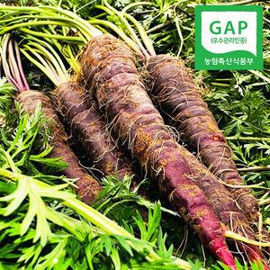 [GAP인증] 경남직송 아삭 달콤한 자색 당근 3kg(18-24개내외)