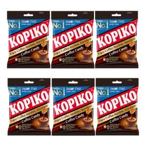 코피코 슈가프리 커피맛 캔디 75g X 6개