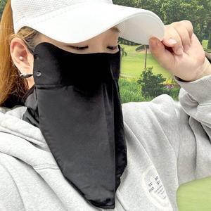 [기타]골프 자외선 차단 마스크 얼굴 햇빛 가리개 블랙 골프 (WFHO04X)