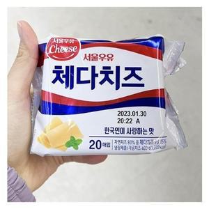 서울우유 체다치즈 20매입 400g x 1개 c31536