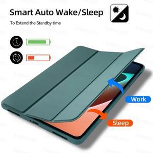 레노버 M11 타블렛 케이스 Xiaoxin Pad 2024 TB330FU TB331FC 마그네틱 소프트 백 스탠드 스마트 케이스 용