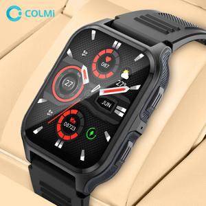 COLMI P73 1 9 인치 야외 밀리터리 스마트 워치 블루투스 통화 3ATM IP68 방수 샤오미 안드로이드 iOS 휴대폰용
