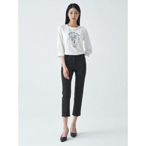 [하프클럽/지센]고축 슬림핏 팬츠 LSPTO372_BK