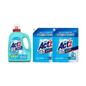 피죤 액츠 퍼펙트 실내건조 겸용 3L, 1개 + 리필 2.2L, 2개