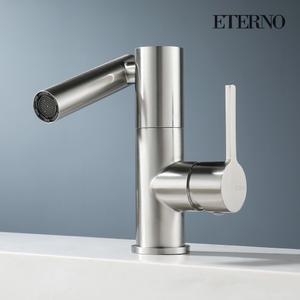 에떼르노 세면대수전 ETERNO E7-1001 원홀 회전 무광 니켈 수도꼭지