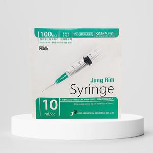 정림 일회용주사기 10CC 18G 1BOX 100개 멸균 니들 주사바늘 개멸포장 (주사침 포함)