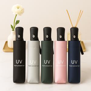 3단 접이식 자동 우산 암막 양우산 자외선차단 튼튼한 우산