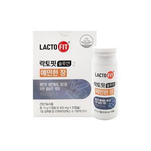 종근당건강 락토핏 솔루션 2 예민한 장 400mg x 30캡슐 x 1박스 /An