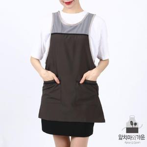 앞치마 방수 원피스형 시장 식당 주머니 미용 WLA23