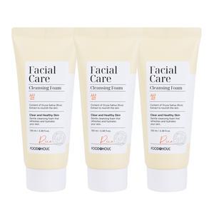 (3개)푸드어홀릭 페이셜 케어 클렌징폼 쌀 100ml /약알칼리성 맑은피부 라이스 클렌저