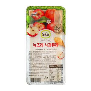 뉴뜨레 냉동 사과 퓨레 국내산 1kg