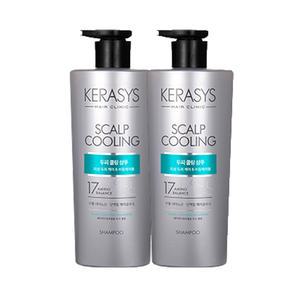 케라시스 헤어클리닉 두피 쿨링 샴푸 600ml x2개
