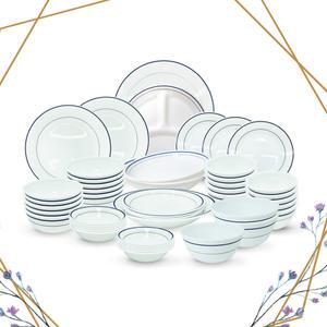코렐 더블링 블루 50P 10인 식기세트 혼수 이사 집들이 그릇 접시
