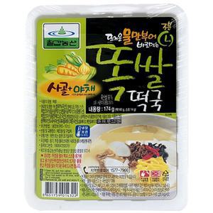 칠갑농산 똑쌀떡국 사골 야채 174g x 4개/5개/6개/10개/12개