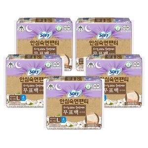 바디피트 안심숙면팬티 무표백, 대형, 4P, 5개