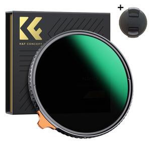 KnF 67mm NANO-X _ ND2-ND400  가변필터 - 캡포함 __ Japan 8K AGC Glass Fader ND2-400 Filter + Cap