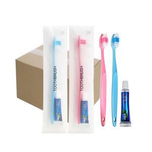 칫솔치약 세트 일회용 일반모칫솔+페리오 5g 치약 100개