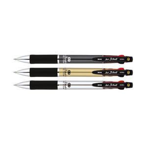 JAVAPEN 자바 제트3볼-M Jet 3Ball-M 메탈 3색 유성 3색펜 0.7mm 저중심 볼펜