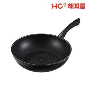 [본사직영] 해피콜 모던 티타늄 IH 인덕션 궁중팬 28cm 블랙