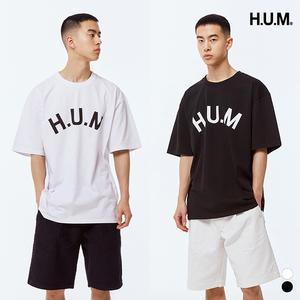 [HUM]유니) 빅 로고 오버핏 반팔티셔츠(LHQMCTA412M)