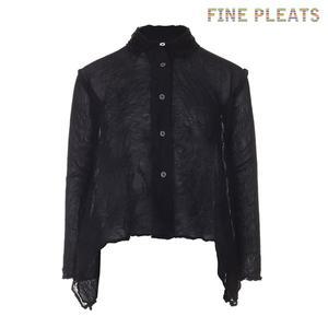 [피네플리츠][FINE PLEATS] 피네 플리츠 A라인 숏 가디건 블랙