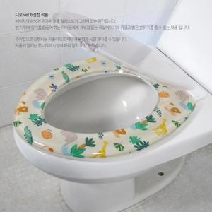 디토 변기커버 한정 동물친구들 좌변기 변기뚜껑 양변기 시트 덮개