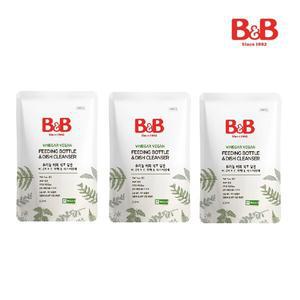 비앤비 순한 비건 젖병/식기세정제 (주방세제/아기/유아) 500ml 3입_K163