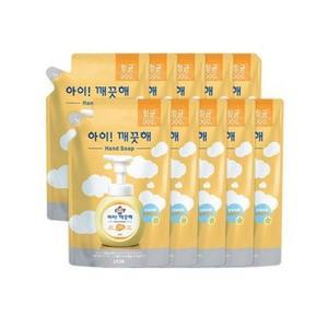 아이깨끗해 핸드워시 순 450ml 리필 x 10개 항균 폼 핸드솝 거품형 손세정제 위생용품