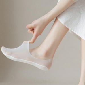 얇은 아이스 실크 여성 쿨 덧신 9컬러 여름 고탄력 시원한 양말 덧신