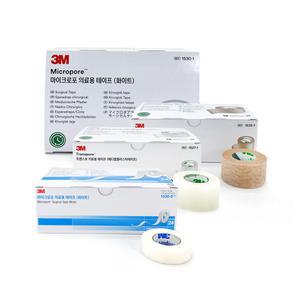 3M 의료용 마이크로포어 종이 테이프 살색 백색 반창고