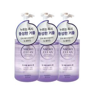 해피바스 마이크로 클린 딥 버블 클렌징폼 300ml x3개