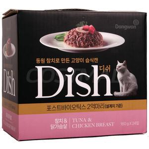 동원 디쉬 고양이 캔사료 3.84kg (160g x 24개) dish 코스트코
