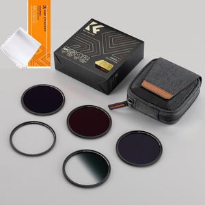 KnF 77mm NANO-X 마그네틱 필터 세터 (GND8/ND8/ND64/ND1000) _ 8K AGC Glass / 융포함 / Magnetic 5pcs Filter Set