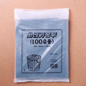 쓰레기 쓰레기통비닐 100L 검정쓰레기봉투 50매 검정봉투 비닐 봉지