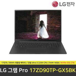 LG 그램 프로 17ZD90TP-GX5BK 노트북 / RAM 16GB / NVMe SSD 2TB