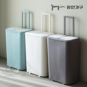 [장인가구][티딜] 리빙레시피 캐리어형 분리수거함 2단(60L)