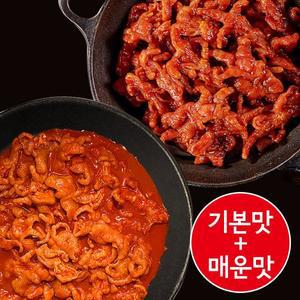 국민쿡 무뼈닭발+매운무뼈닭발(총2팩/4인분)