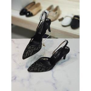 [HANSHOE]한슈 세이브존06 뾰족코 시스루 슬링백 미들힐 8cm(앞 3cm) HS377502jh (S15412313)
