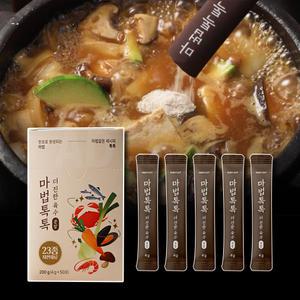 마법톡톡 더 진한 육수분말 국 찌개 조미료 국 조림 국수 꽃 게 새우 멸치 바지락 만능 분말 육수 1세트