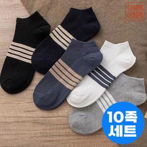 [기타]텐제로 여름 발목양말 캐주얼 정장 4선 페이크삭스 10족세트 23SOCKS_4L