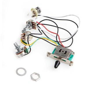 5웨이 스위치 250k Pots Knobs Strat Stratocaster 기타 용 배선 하네스 픽업