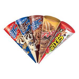 [롯데웰푸드]콘류 아이스크림 5종 24개(8+8+8) 골라담기 월드콘,돼지콘,구구콘