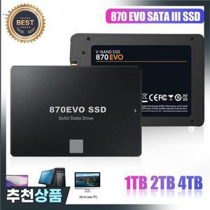 업그레이드된 870 EVO SATA III SSD 외장형 하드 디스크 2.5인치 솔리드 스테이트 드라이브 4TB 내장