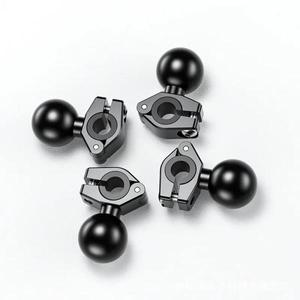 호환 17mm 25mm 볼 헤드 어댑터 바이크 오토바이 핸들 바 1 인치 기본 마운트 홀더 자전거 타기 클립 알루