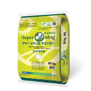 슈퍼오닝 특등급 고시히카리 20kg 24년산햅쌀/ 경기도 안중농협