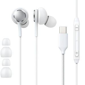 주닉스 OP-01 C타입 게이밍 이어폰 화이트 C-TYPE 게이밍 유선헤드셋 AKG 호환