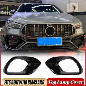 메르세데스 벤츠 호환 C118 CLA45 AMG   자동차 전면 범퍼 사이드 스포일러 스플리터 카나드 안개 램프 그