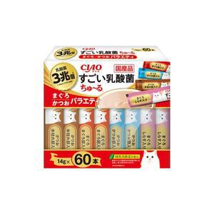 이나바 CIAO 츄르 스고이유산균 참치&가다랑어 버라이어티 60P [SC-386]