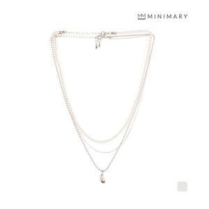 [미니마리] 진주물방울3줄목걸이 (MM42AC01)
